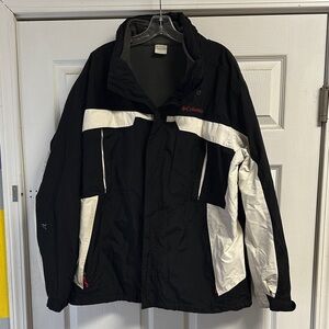 Columbia Men's Black and White Ski Jacket